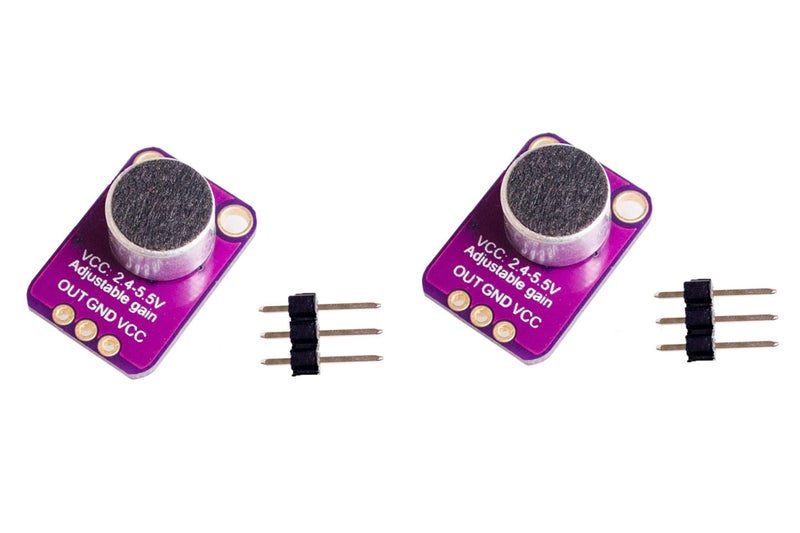 NOYITO MAX4466 Electret Microphone Amplifier Adjustable Gain (Pack of 2) - Image 1
